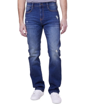 Lazer Mens Straight Fit Jeans David Blue 32 x 32