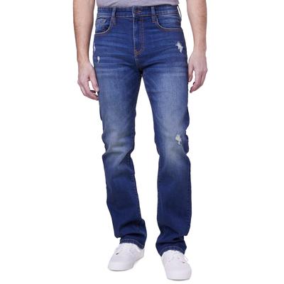 Lazer Men's Straight Fit Jeans Blue David 32 x 30