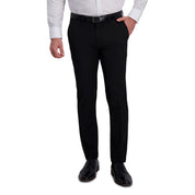HAGGAR Mens Extra-Slim fit Dress Pants 36 / 32 Black Solid Stretch
