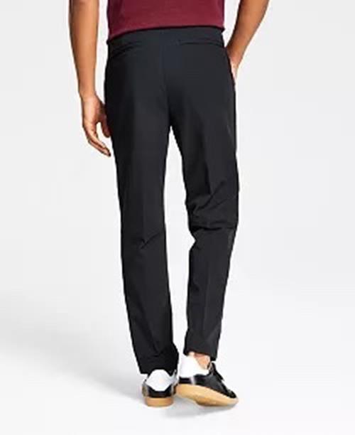 Calvin Klein Mens Slim Fit Solid Suit Dress Pants Black 32 x 30