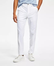 Calvin Klein Mens Slim Fit White Solid Dress Pants 32 x 30