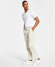 Calvin Klein Men's Slim Fit Solid Performance Dress Pants Light Stone 34 x 32