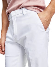 Tommy Hilfiger Mens Modern fit Dress Pants 40 / 32 White Solid Stretch