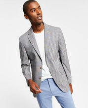 Tommy Hilfiger Men's Check Print Sport Coat Blazer Black White 38R