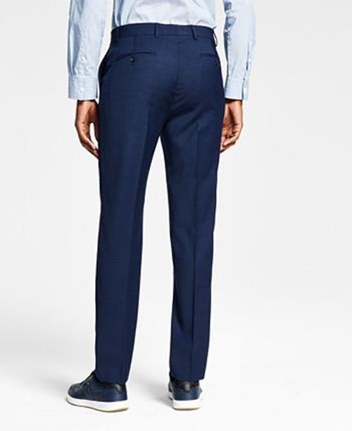Tommy Hilfiger Mens Modern fit Dress Pants 32 / 30 Navy Blue Solid Stretch Wool
