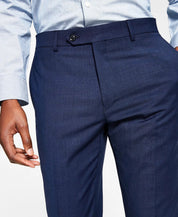 Tommy Hilfiger Mens Modern fit Wool Dress Pants 38 / 30 Navy  Blue Solid