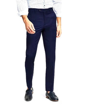 Tommy Hilfiger Mens Modern fit Dress Pants 34 / 32 Navy Blue Solid Stretch