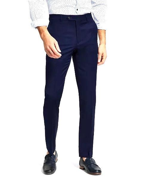 Tommy Hilfiger Mens Modern fit Dress Pants 40 / 32 Navy Blue Solid Stretch