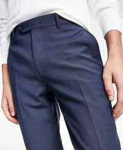 Bar III Mens Slim Fit Blue Flat Front Dress Pants 34 x 34