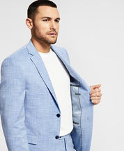 Alfani Men's Slim-Fit Stretch Solid Blue Suit Jacket Size 38R