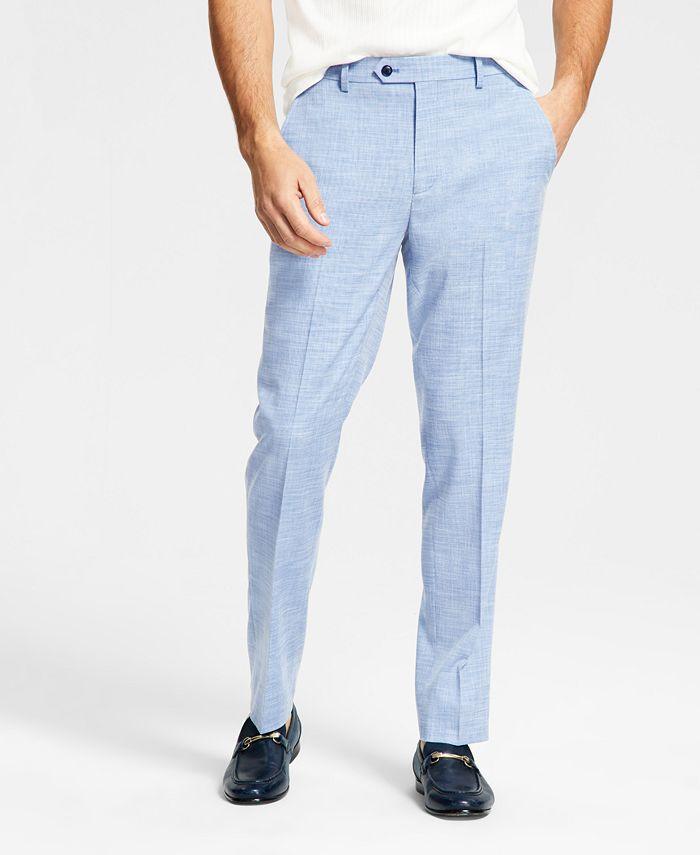 Alfani Mens Slim Fit Dress Pants light blue 34 x 34