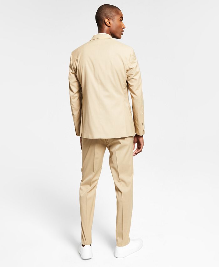 Alfani Men's Slim Fit Stretch Solid Suit Jacket Caramel 40L