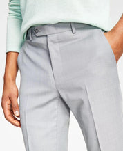 Bar Iii Mens Skinny fit Dress Pants 32 / 34 Light Grey Solid