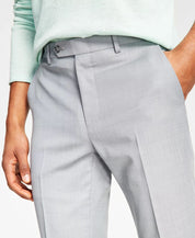 Bar Iii Mens Slim fit Dress Pants 30 / 32 Light Grey Solid