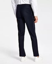 Alfani Mens Slim Fit Navy Blue Tuxedo Dress Pants 32 x 30