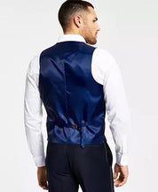 Alfani Mens Slim fit Tuxedo Suit Vest XL Navy Blue