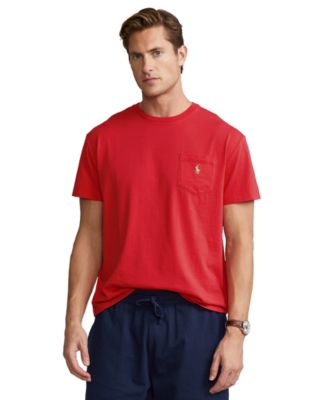 Polo Ralph Lauren Classic Fit Red Jersey Pocket Tshirt Xxl