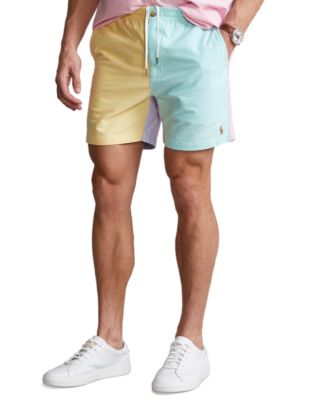 Polo Ralph Lauren Prepster Shorts XL Yellow Green Block