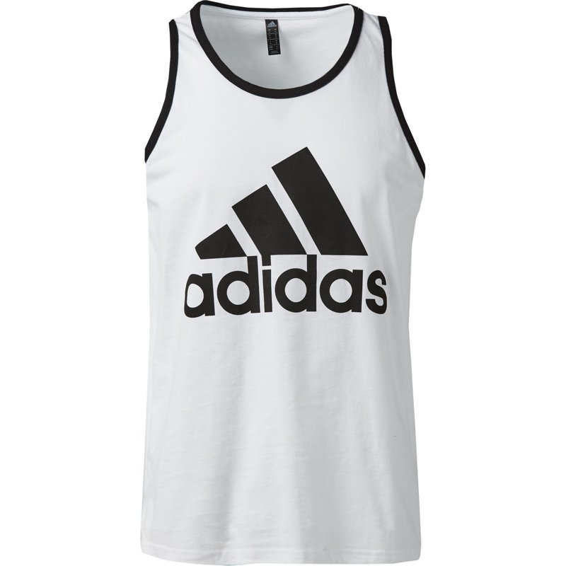 adidas Men's Badge Of Sport Logo Graphic Tank  Top Shirt Medium
