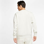 Nike Mens Regular fit Long Sleeve Crewneck Sweatshirt XXL Beige Solid