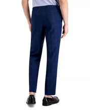 Hugo Boss Men's Modern-Fit Blue Check Suit Dress Pants 36 x 32 Plaid