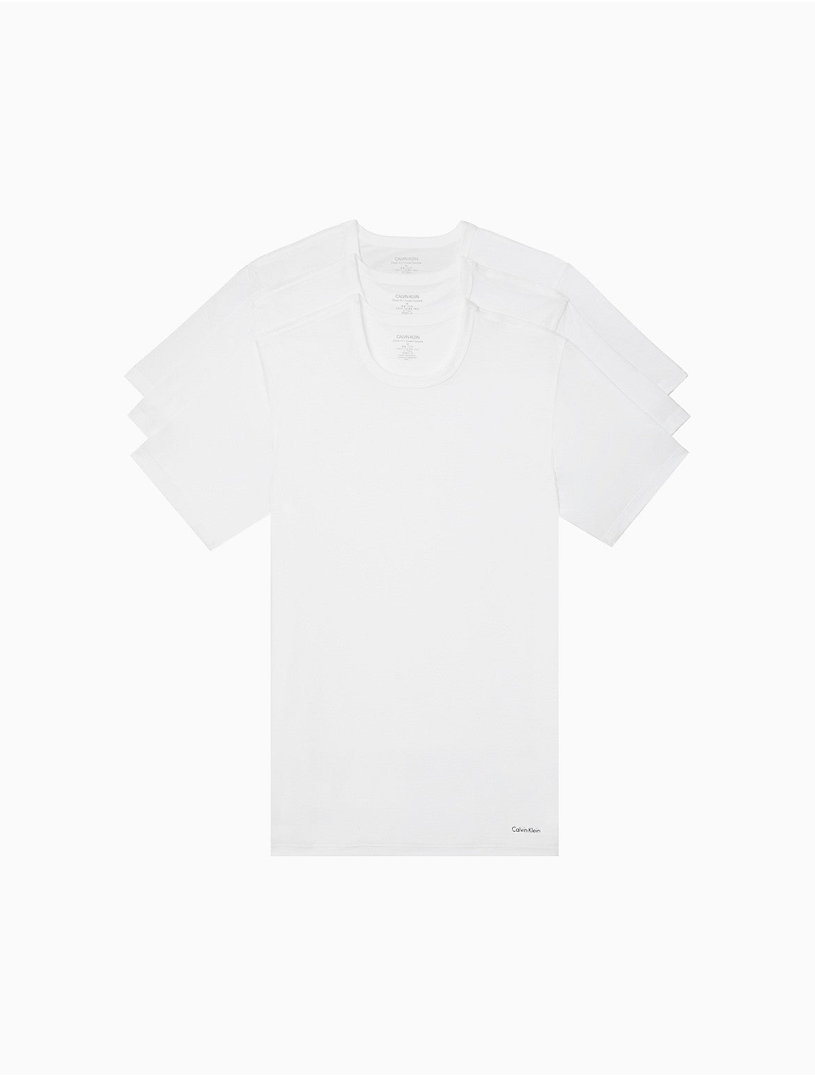 Calvin Klein Mens 3 Pack Cotton Classic Crewneck T Shirt White XL