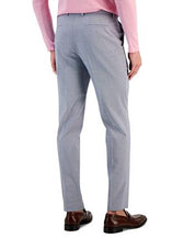 Hugo Boss Men's Modern-Fit Houndstooth Suit Dress Pants 36 x 32 Blue White