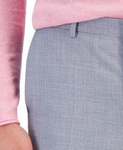 Hugo Boss Men's Modern-Fit Houndstooth Suit Dress Pants 36 x 32 Blue White