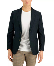 Nautica Mens Modern fit Sport Coat Blazer 36 S Dark Green Solid Stretch