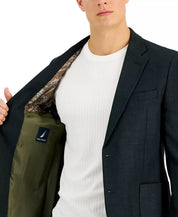 Nautica Mens Modern fit Sport Coat Blazer 36 S Dark Green Solid Stretch