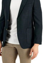 Nautica Mens Modern fit Sport Coat Blazer 36 S Dark Green Solid Stretch