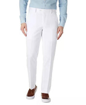 BAR III Men's Slim-Fit Dress Pants White 34 X 32 Flat Front Polyester