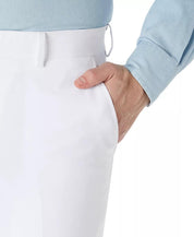 BAR III Men's Slim-Fit Dress Pants White 34 X 32 Flat Front Polyester