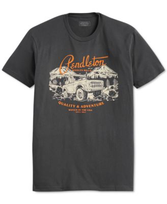 Pendleton Men's Off Road Trails Graphic Tshirt  Graphite Black  XL
