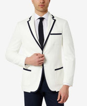 Lauren Ralph Lauren Mens Classic Fit Suit Jacket White 40S