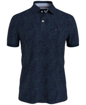 Tommy Hilfiger Men's Tonal Bamboo Polo Navy Small