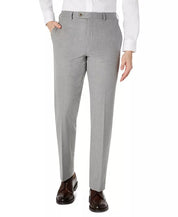 LAUREN RALPH LAUREN Men's Classic-Fit Gray Grid Dress Pants 34 x 34 Grey