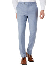 Calvin Klein Mens Skinny fit Wool Dress Pants 36 / 30 Light Blue Solid Stretch