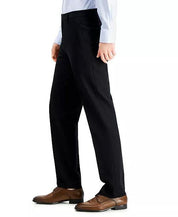 Nautica Mens Modern fit Dress Pants 40 / 29 Black Solid Stretch