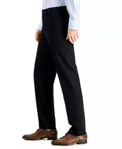 Nautica Mens Modern fit Dress Pants 36 / 32 Black Solid Stretch