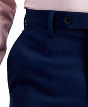 Nautica Mens Modern fit Dress Pants 42 / 30 Navy Blue Solid Stretch