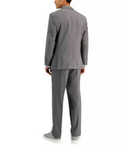 Andrew Marc Mens Slim fit 2 Piece Suit 40 R / 33 Waist Grey Solid Stretch