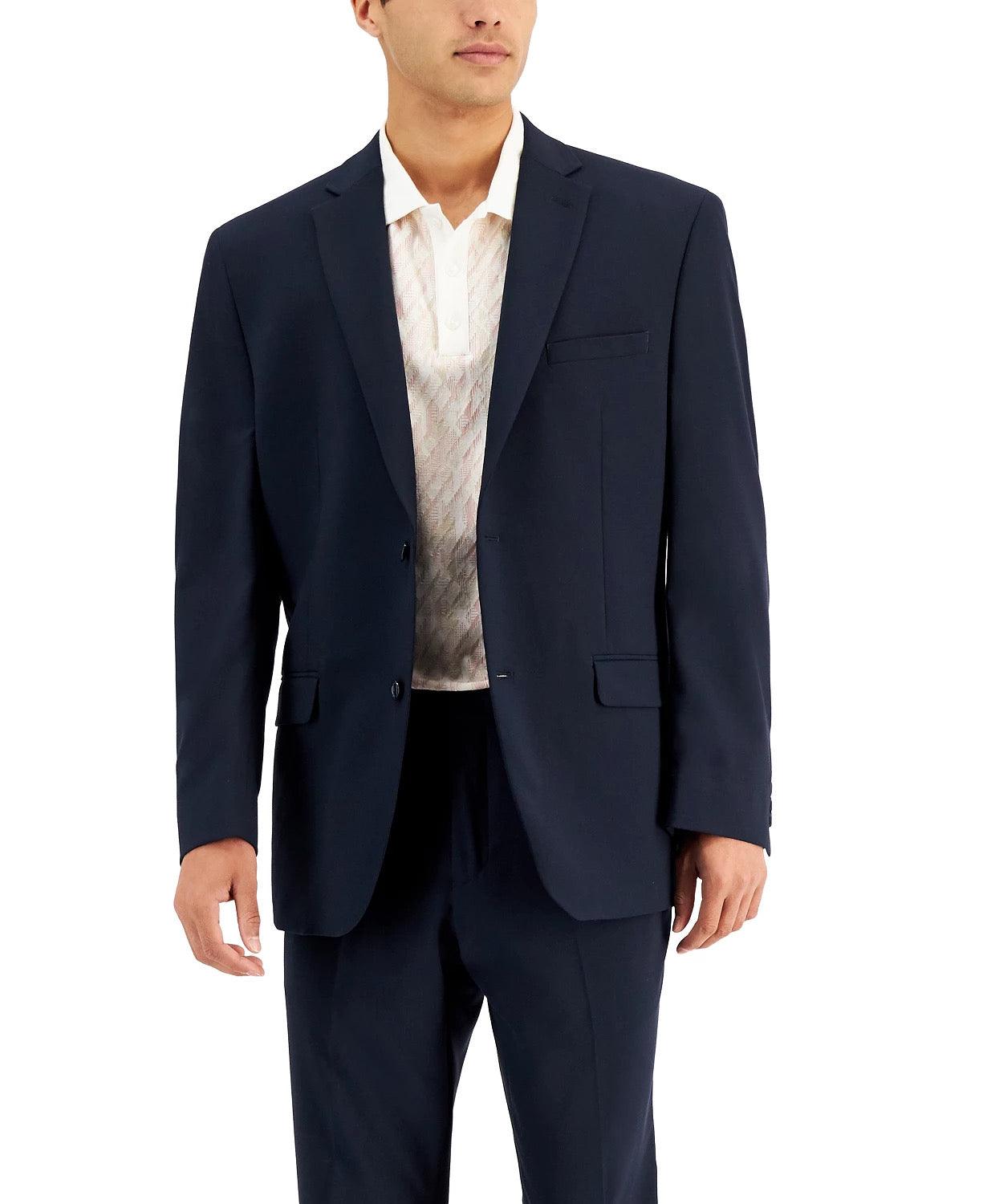 Marc New York Mens Modern fit 2 Piece Tuxedo Suit 40 R / 33 Waist Blue Solid