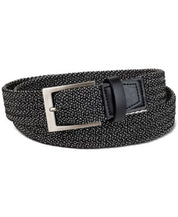 Alfani Men's Stretch Braided Cord Belt - Black MEDIUM