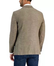 Nautica Mens Modern fit Sport Coat Blazer 42 R Beige Solid Stretch