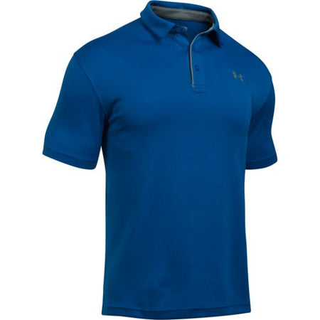 Under Armour Men Regular fit Short Sleeve Polo Shirt XL Blue Solid