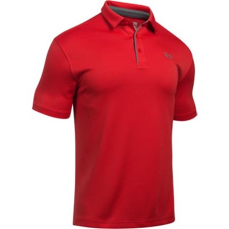 Under Armour Men's Tech Performance Short Sleeve Polo Shirt Red Large
