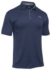 Under Armour Golf Mens Loose fit Short Sleeve Polo Shirt Large Navy Blue Solid