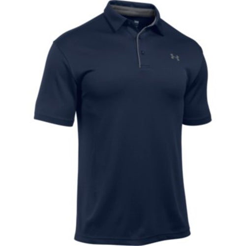 Under Armour Golf Mens Loose fit Short Sleeve Polo Shirt Large Navy Blue Solid