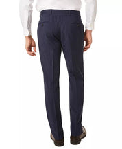 Lauren Ralph Lauren Men's Classic Wool Stretch Dress Pants Navy Striped 40 x 34